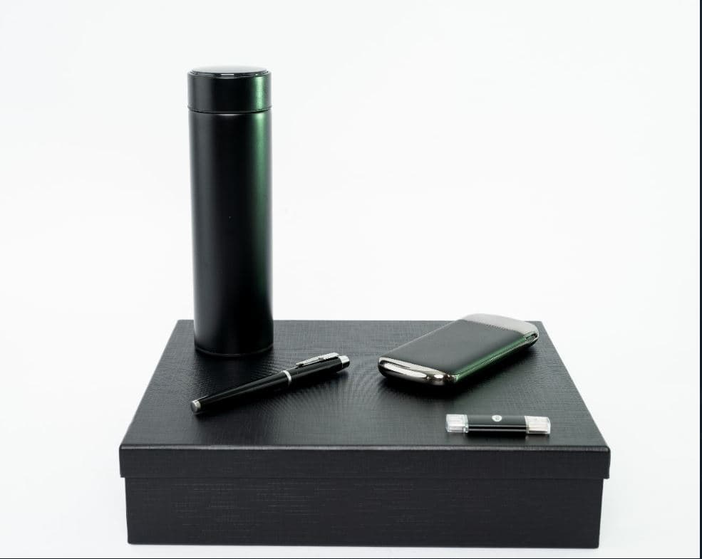Black Gift Set with LED Flash