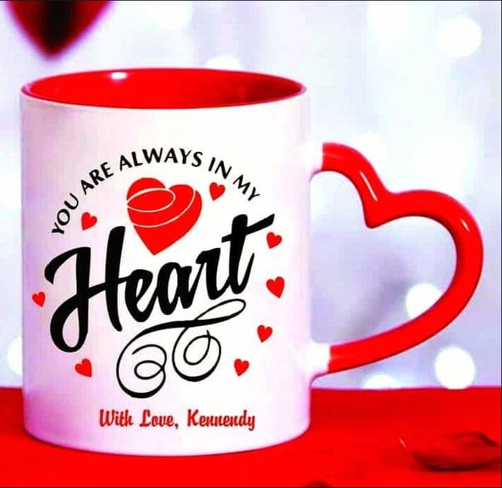 Love Handle Red Mug