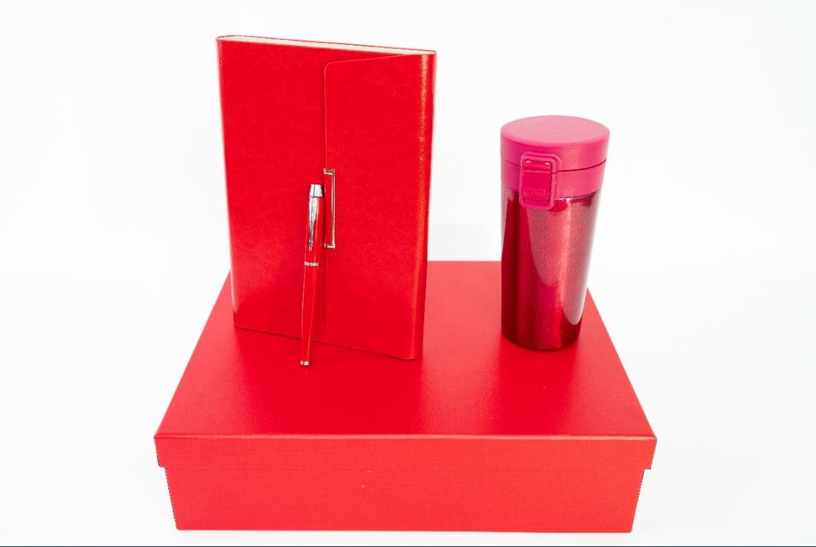 Red Gift Set with Executive Pen