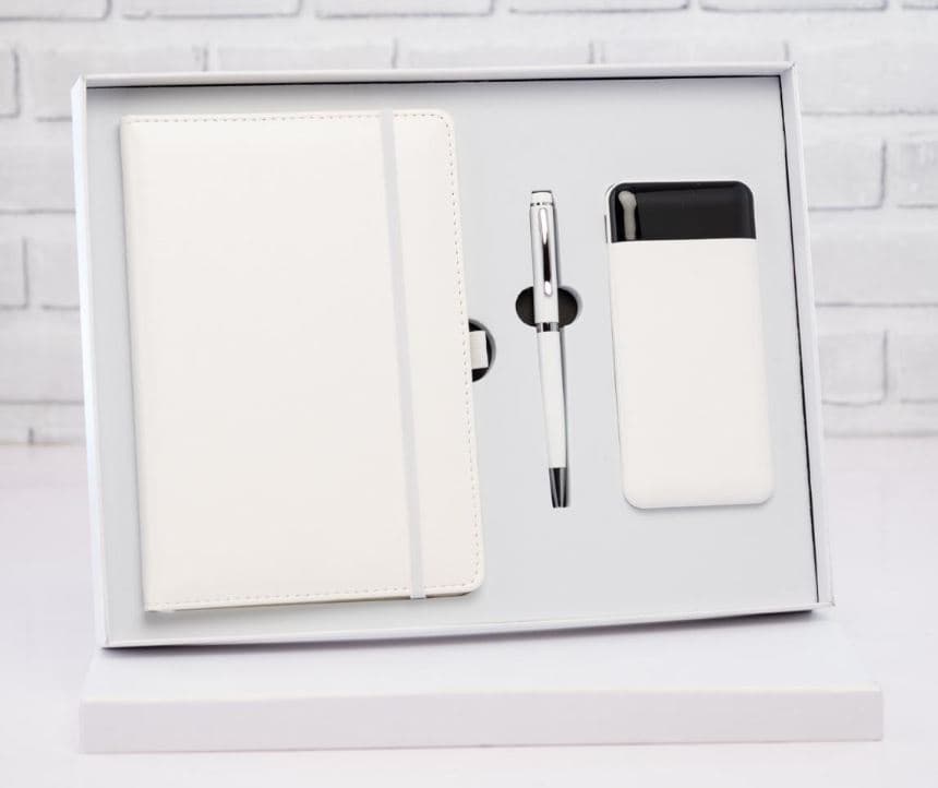 White Executive Gift Set