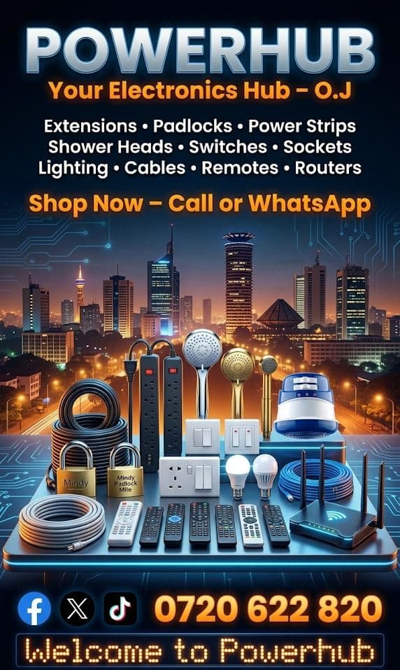 Powerhub Electronics Poster & Branding