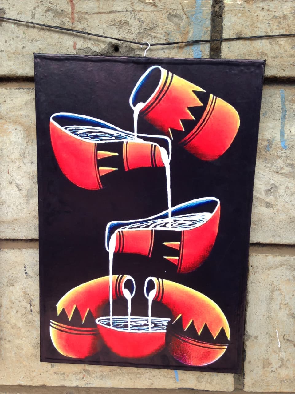 Vibrant Colorful Vase Art Print